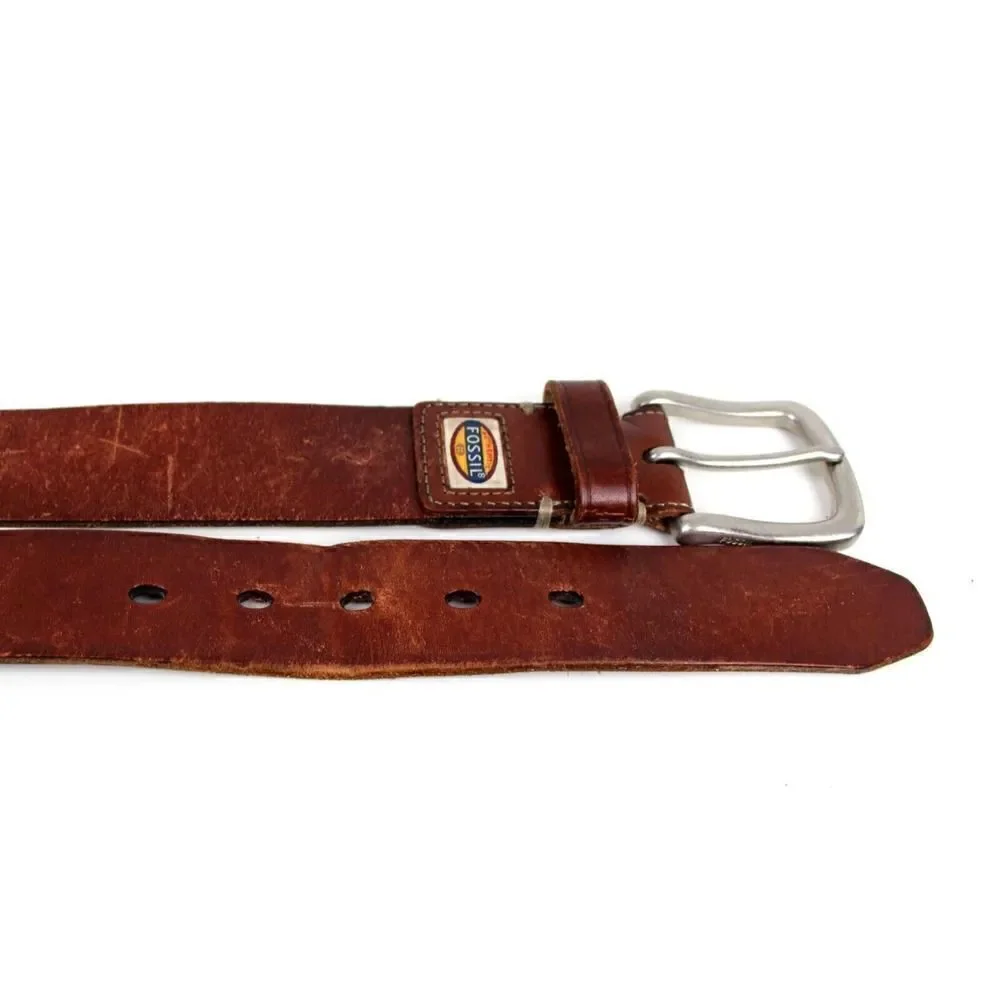 Fossil BROWN GENUINE LEATHER 1.5